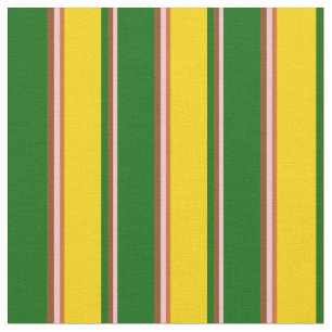 Tecido Rosa, Castanho, Verde Escuro, Amarelo e Chocolate