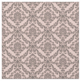 Tecido Rosa & Chocolate Damask