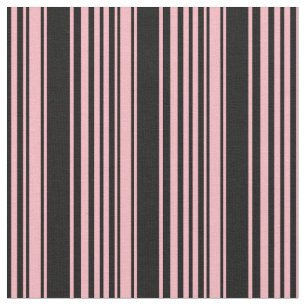 Tecido Rosa claro e padrão preto