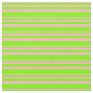 Tecido Rosa claro e padrão verde colorido alinhado/distri