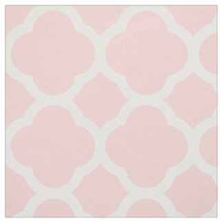 Tecido Rosa claro Moderno Quatrefoil Grande Escala
