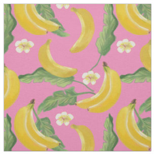 Tecido rosa da banana