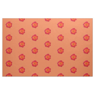 Tecido Rosa de laranja vermelho