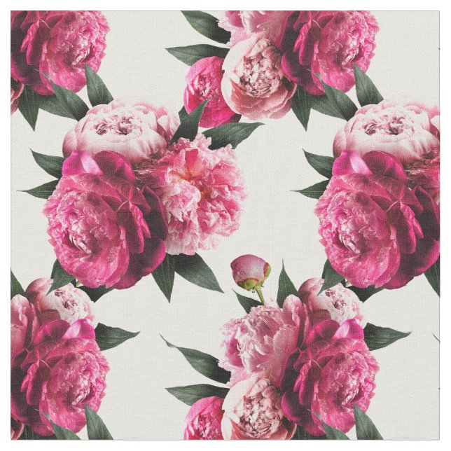 Tecido Rosa de Peony (Detalhe)