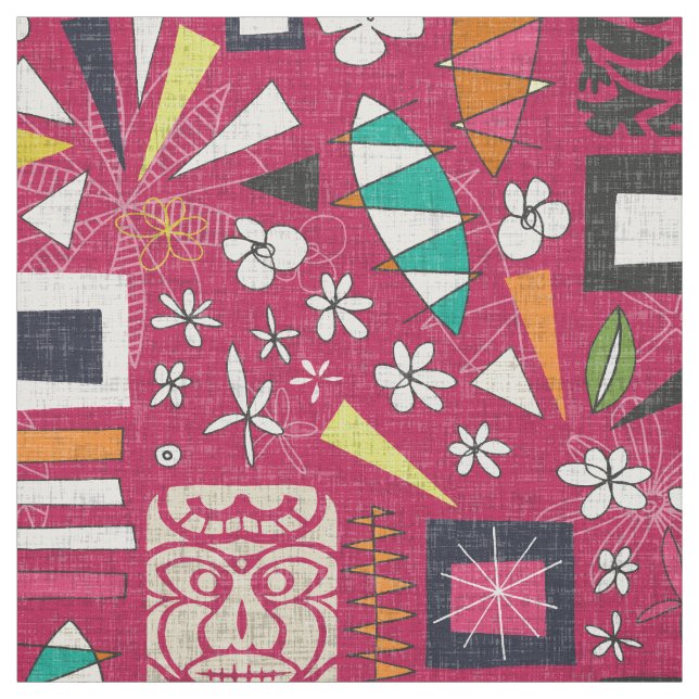 Tecido rosa do tiki (Modelo)