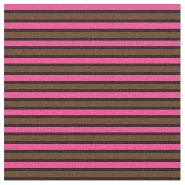 Tecido rosa e castanho com 12 tiras (Detalhe)