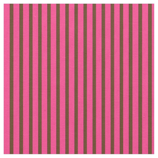 Tecido rosa e castanho com 13 riscas (Detalhe)