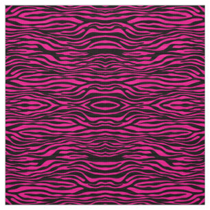 Tecido Rosa e preto abstratos da zebra