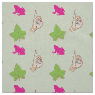 tecido rosa e verde da Sorority Life