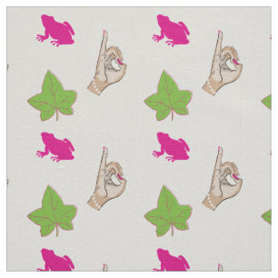 tecido rosa e verde da Sorority Life