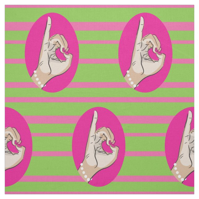 tecido rosa e verde da Sorority Life (Modelo)