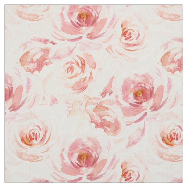 Tecido Rosa Floral Cor-de-Água Rosa Rosa (Modelo)