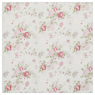 Tecido Rosa gasto floral