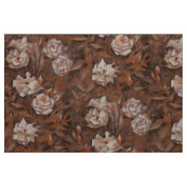 Tecido "Rosa jardim", tons clássicos de terra de design f