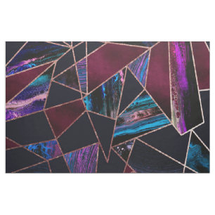 Tecido Rosa Luxuroso Dourado mármico de tinta líquida