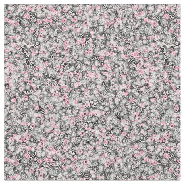 Tecido rosa preto cinza e branco geométrico (Detalhe)
