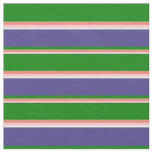 Tecido Rosa, Salmão, Verde, Azul Escuro e Branco