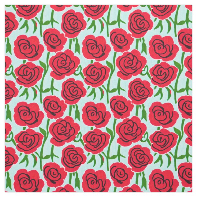 Tecido Rosa vermelha brilhante (Modelo)