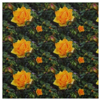 Tecido Rosas amarelos