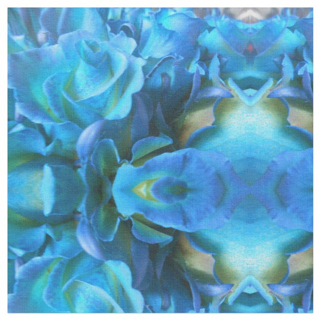 Tecido Rosas azuis (Detalhe)