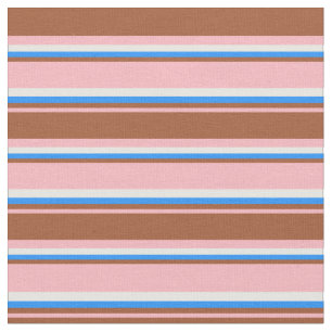 Tecido Rosas claro, Siena, Blue & White Stripes