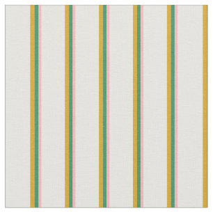 Tecido Rosas claro, Verde marinho, Goldenrod e Creme de M