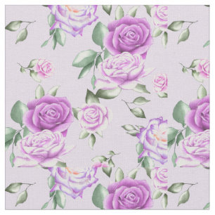 Tecido Rosas de Lavanda