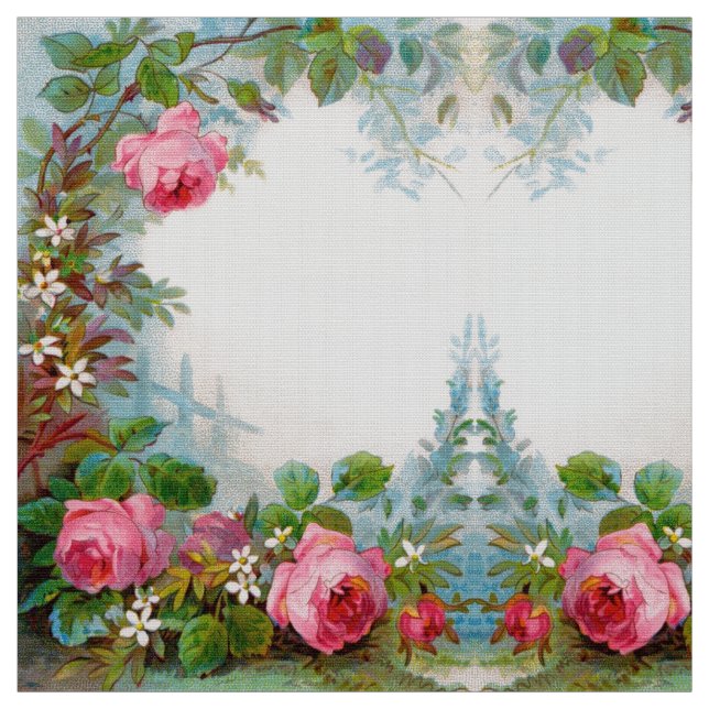 TECIDO ROSAS E JASMINAS VINTAGEM FLORAL (Modelo)