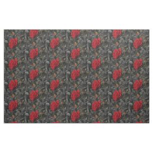 Tecido rosas escuras Tecido, textil colorido para casa
