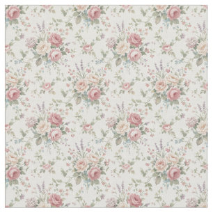 Tecido Rosas Pastel Elegantes Shabby Chic