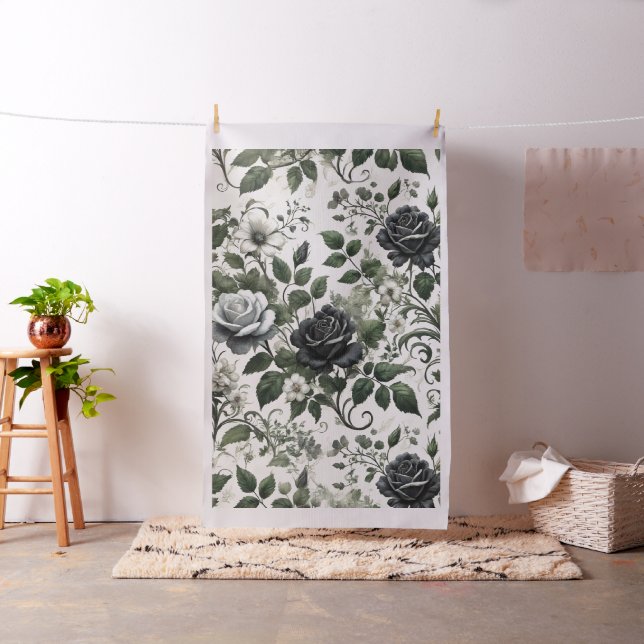 Tecido Rosas pretas (In Situ)