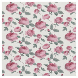 Tecido Rosas Rosa
