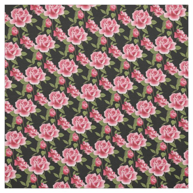 Tecido Rosas Rosa-Tecido Personalizadas (Modelo)