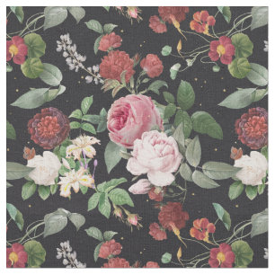 Tecido Rosas Vintage