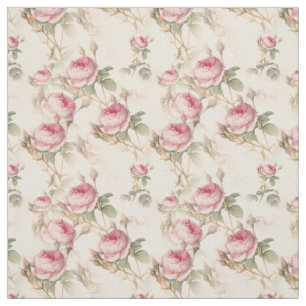 Tecido Rosas Vintage