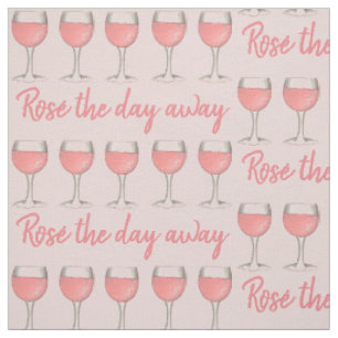 Tecido Rosé, no dia em que o vinho de vidro rosa rosa fic