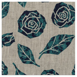 Tecido Rose Pandora - Azul Marinho