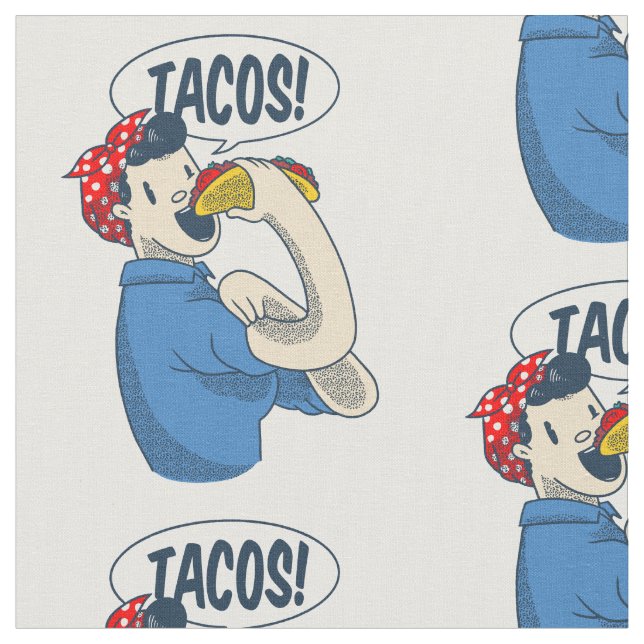 Tecido rosie, o rio taco cinco de mayo (Detalhe)