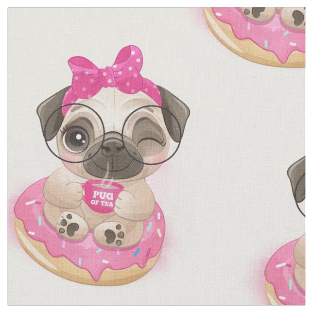 Tecido Rosquinha Pug (Detalhe)