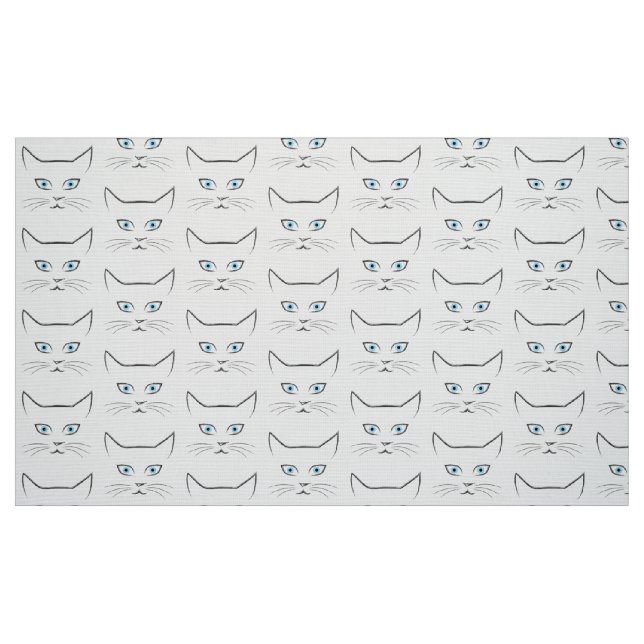 Tecido Rosto de gato (Fat Quarter)
