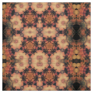 Tecido ROSTOS DE ÂNGULO,BORRACHAS,FLORES Abstrato Vermelh