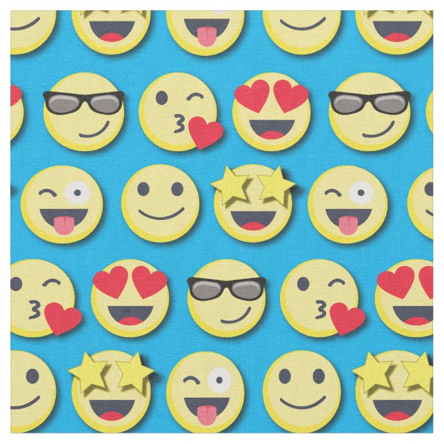 Tecido Rostos Felizes Sorrisos Bonitos (Detalhe)