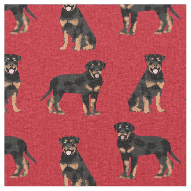 Tecido rottweiler vermelho (Detalhe)