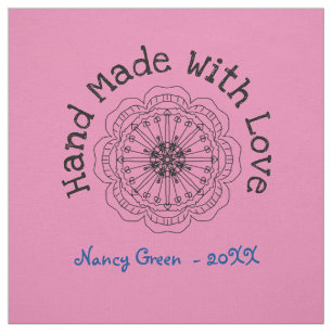 Tecido Rótulos de costura personalizados de inclinação nã