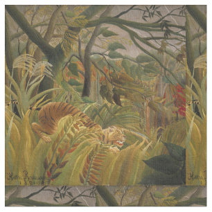 Tecido Rousseau Arte Tropical de Tigres