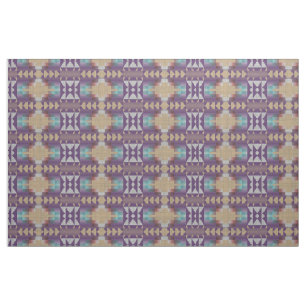 Tecido Roxo Aqua Turquesa Bege Vermelho Olhar Étnico