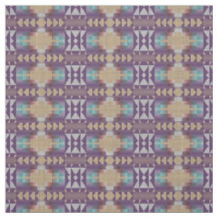 Tecido Roxo Aqua Turquesa Taupe Bege Vermelho Olhar Étnic