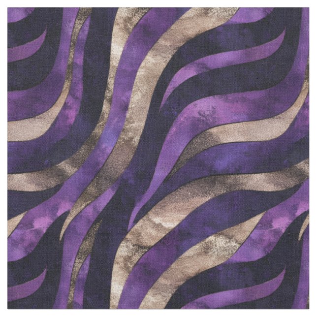 Tecido Roxo / Azul / Fitas Marrons (Detalhe)