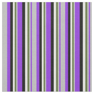 Tecido Roxo, Cinza, Verde Oleícola Escuro, Ciano Claro e 