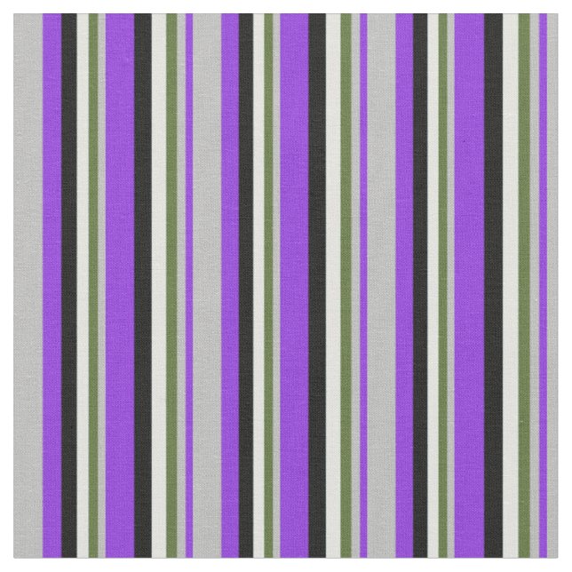 Tecido Roxo, Cinza, Verde Oleícola Escuro, Ciano Claro e  (Detalhe)